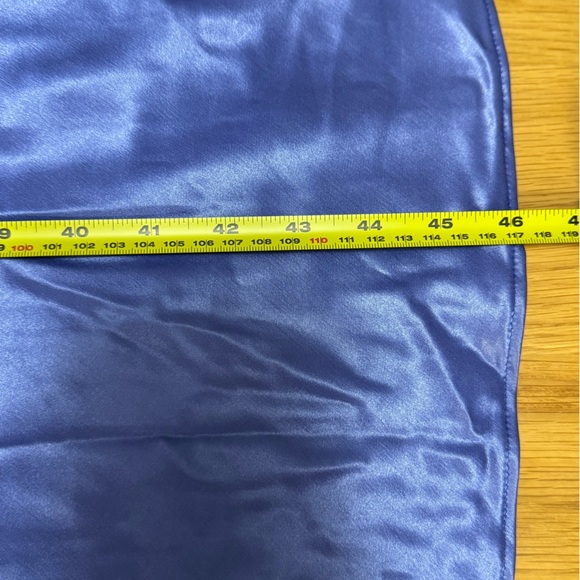 Vintage boutique Cicada “Audrise” Dark Lavender Satin Slip Dress - Size L - Picture 8 of 9